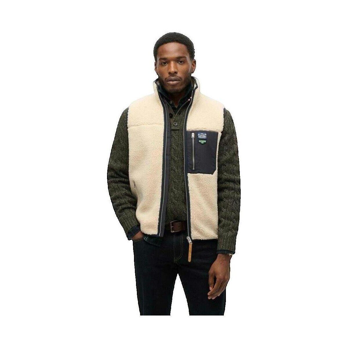 Superdry Îmbracaminte Gilet Vintage Retro beige