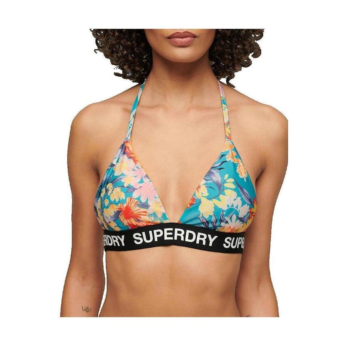 Superdry Îmbracaminte Haut de bikini triangle Logo Bleu