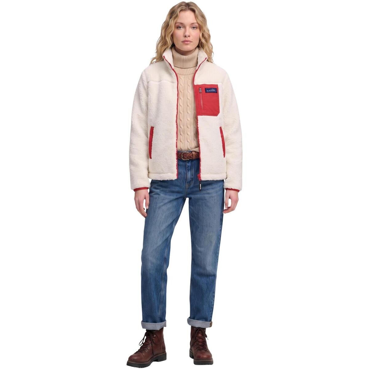 Superdry Îmbracaminte HERITAGE ZIP THROUGH FLEECE SDW2012736A