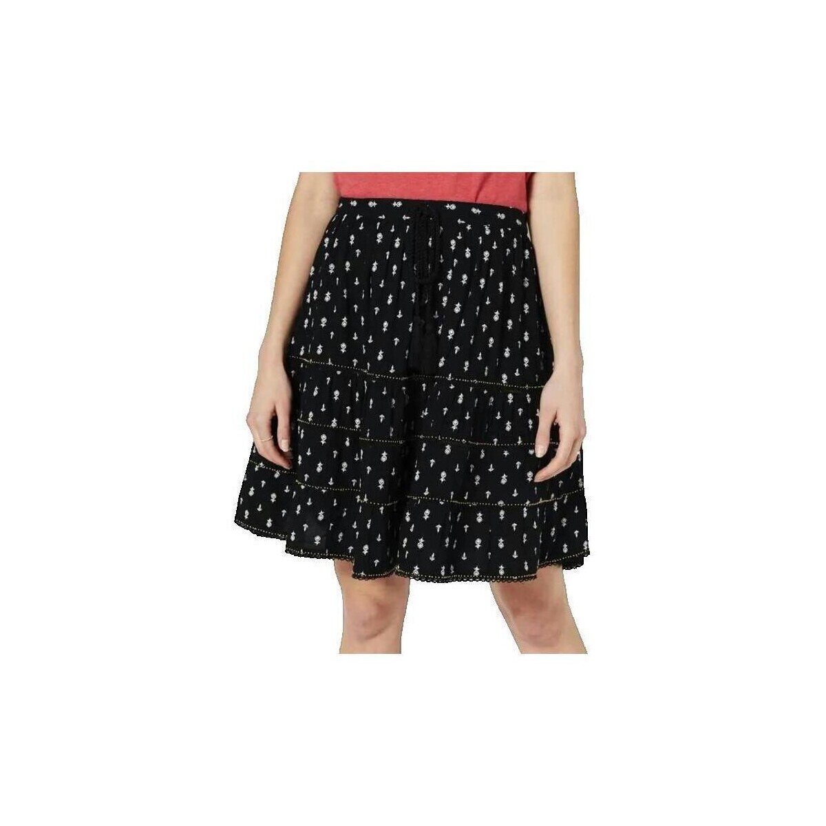 Superdry Îmbracaminte Jupe Mini Vintage avec Détails en Dentelle