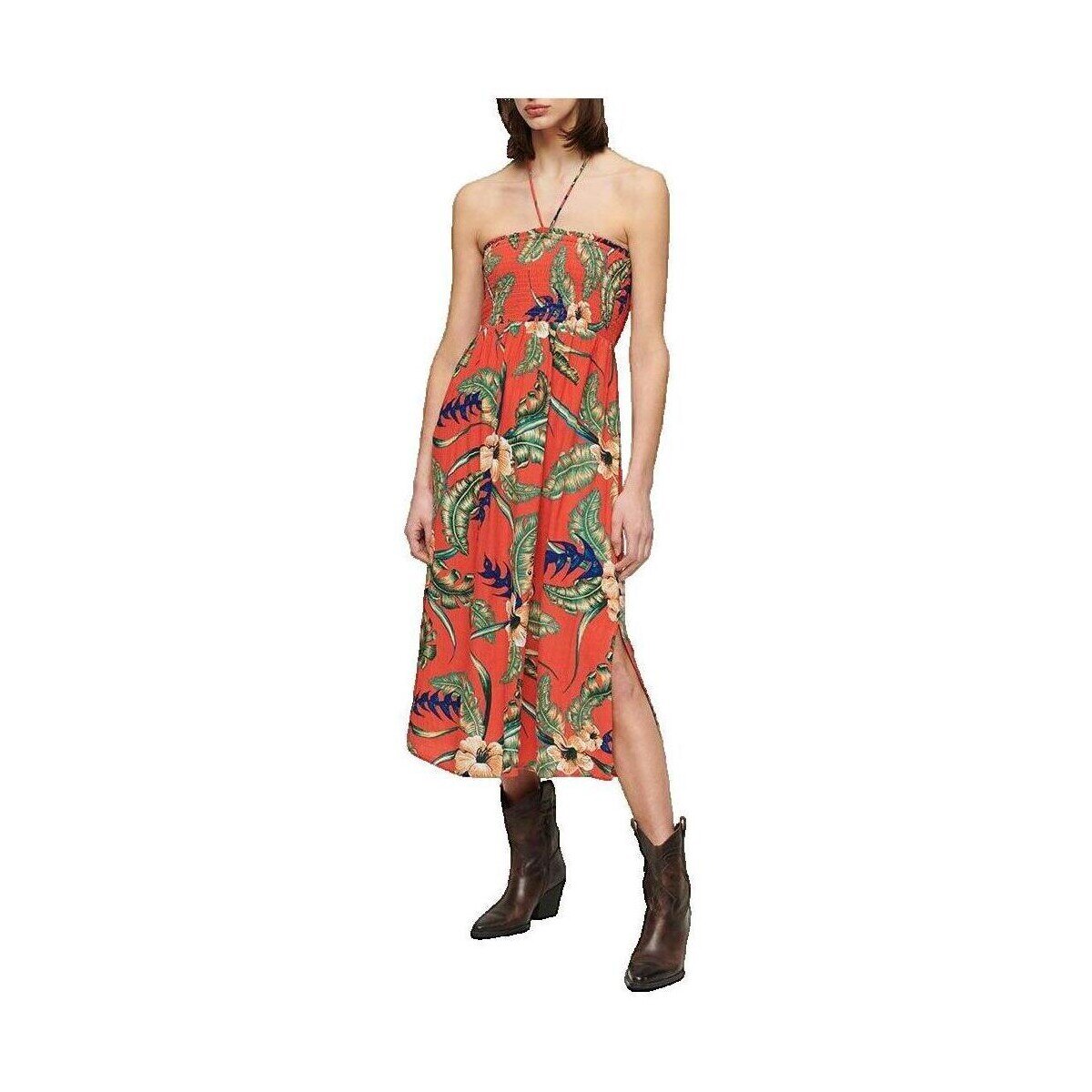 Superdry Îmbracaminte Longue Smocked Midi Beach