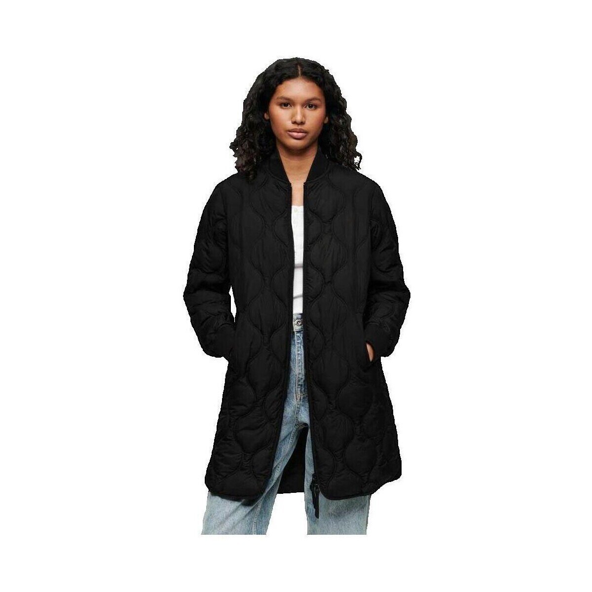 Superdry Îmbracaminte Manteau Studio Long Liner matelassé