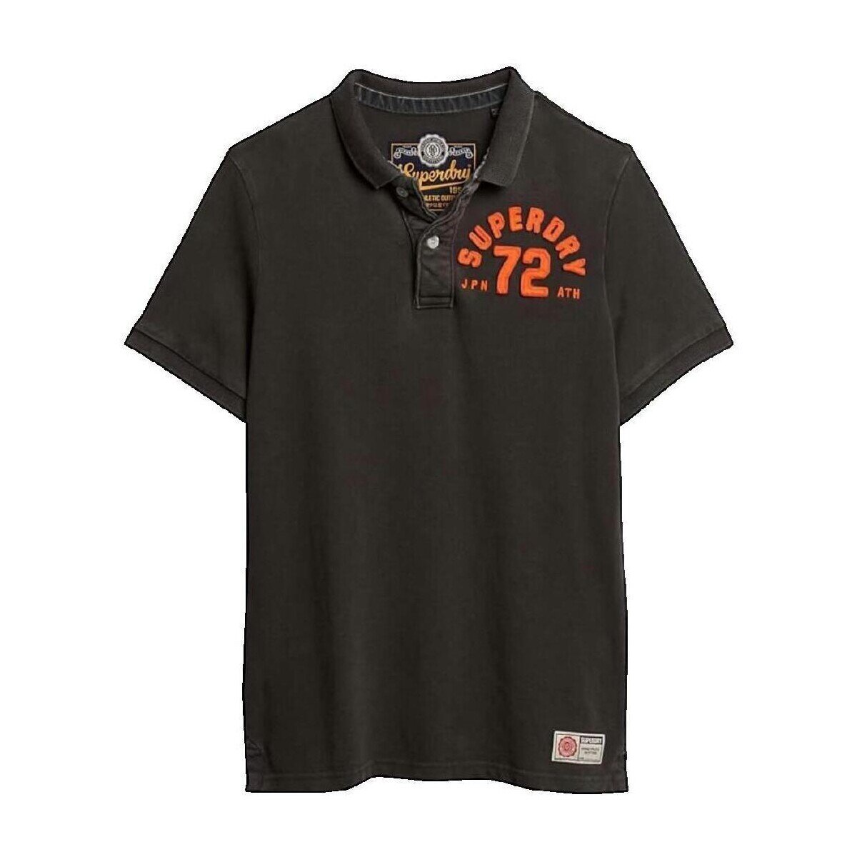 Superdry Îmbracaminte Polo manches courtes Vintage Athletic noir délavé