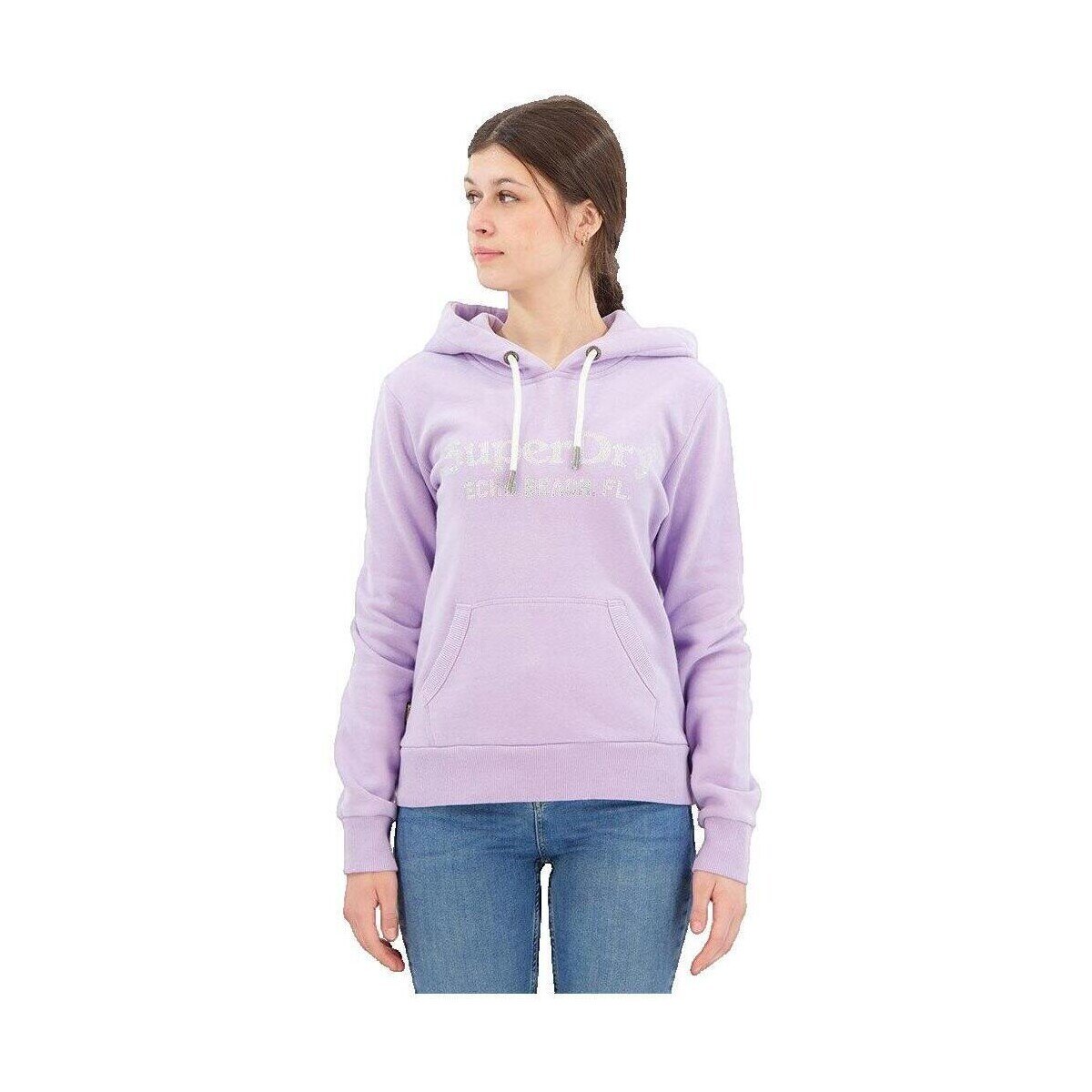 Superdry Îmbracaminte Sweat à capuche Venue Logo violet