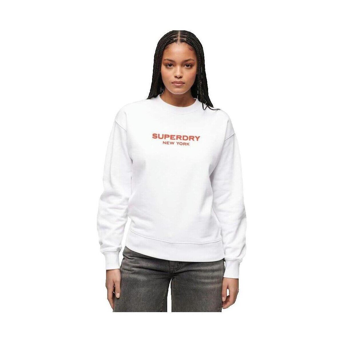 Superdry Îmbracaminte Sweatshirt Sport Luxe blanc