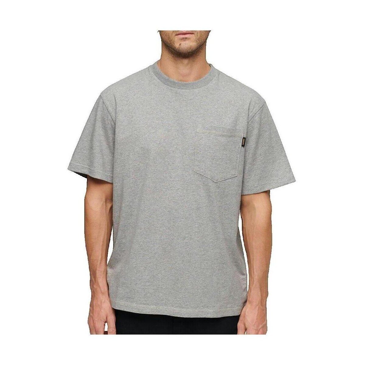 Superdry Îmbracaminte T-shirt Contrast Stitch Pocket gris