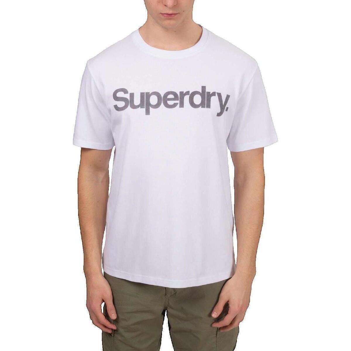 Superdry Îmbracaminte T-shirt Core Logo City blanc
