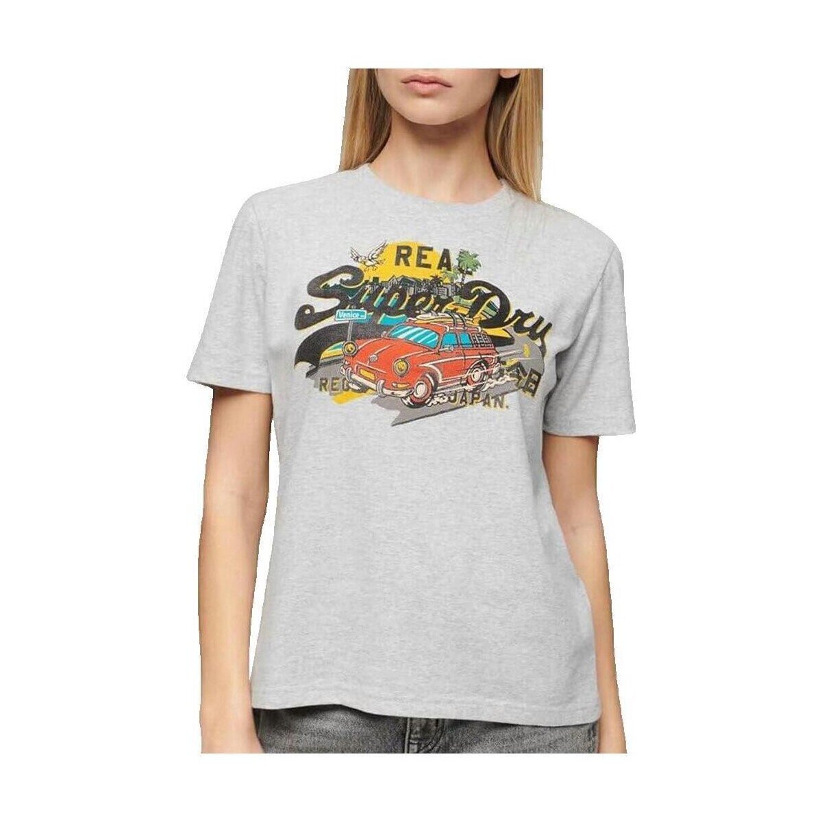 Superdry Îmbracaminte T-shirt La Vl Graphic gris