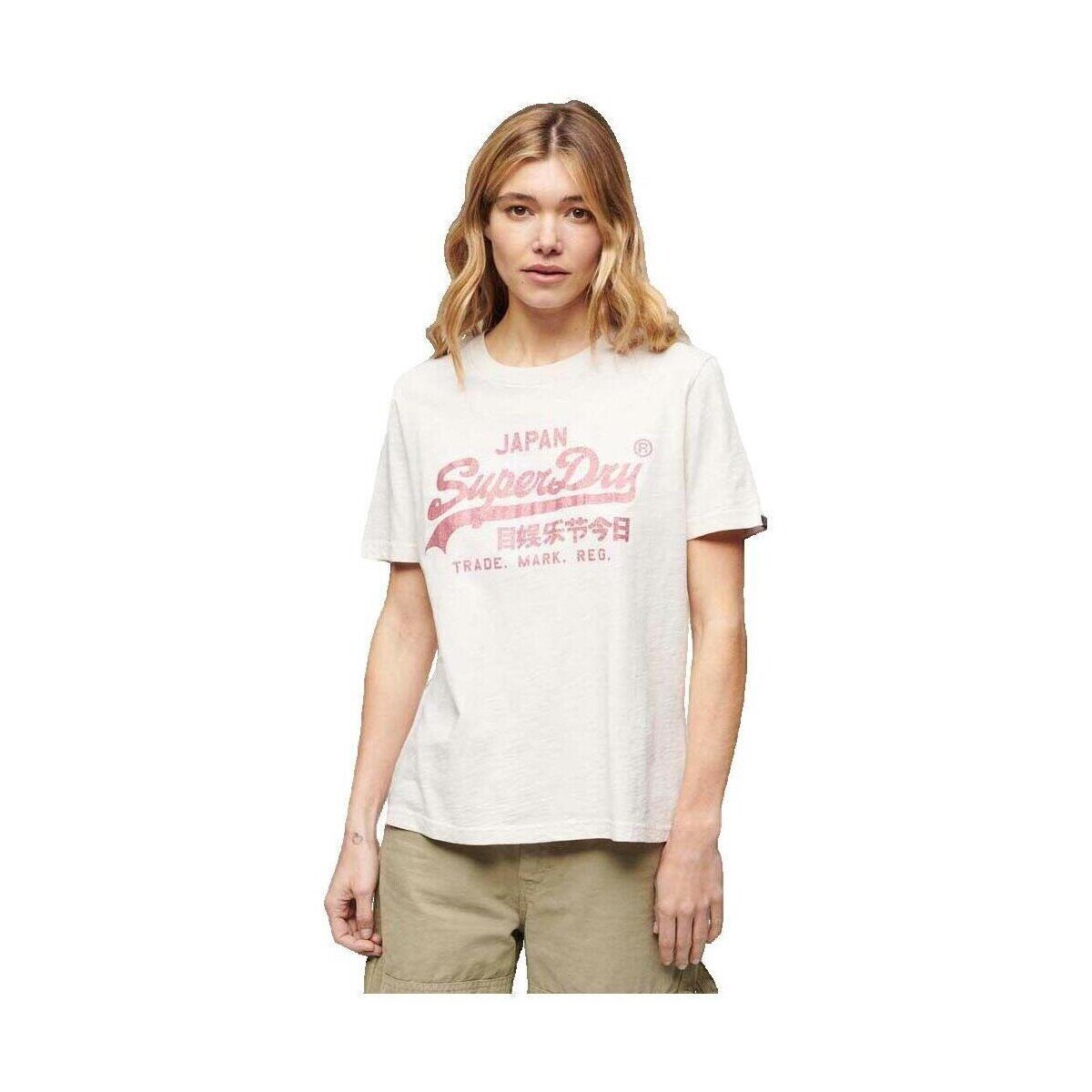 Superdry Îmbracaminte T-shirt Relaxed à logo métallique