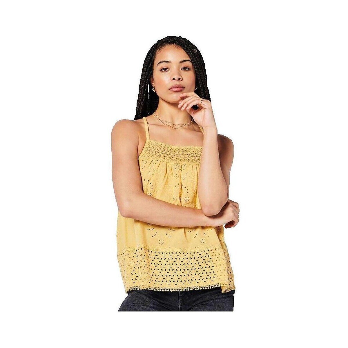 Superdry Îmbracaminte T-shirt sans manches Vintage Woven Lace
