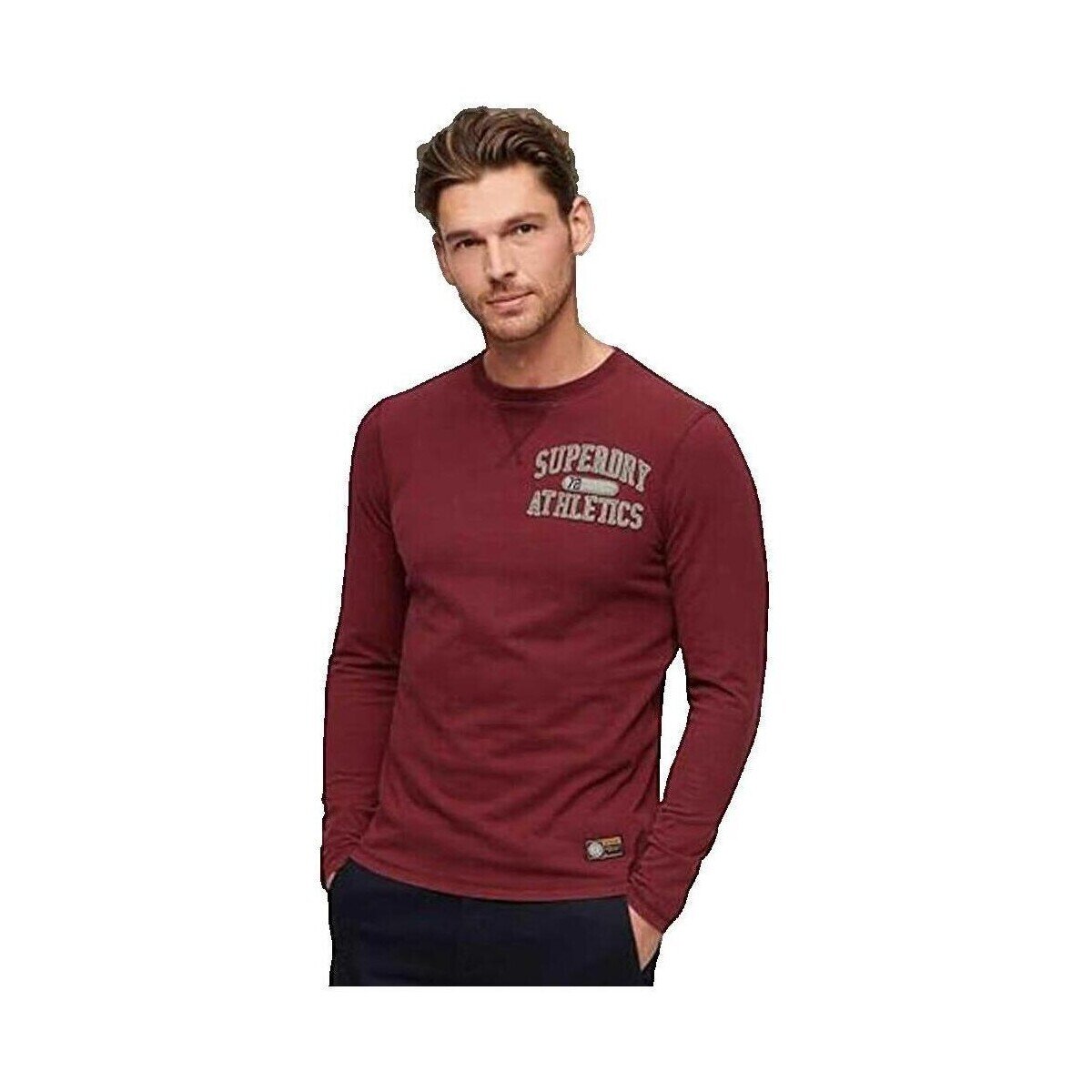 Superdry Îmbracaminte T-shirt Vintage Athletic bordeaux