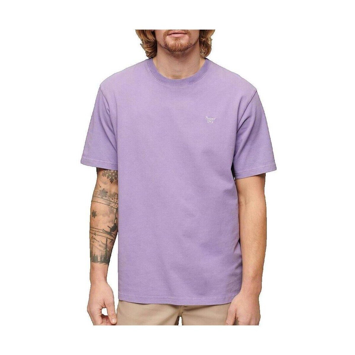 Superdry Îmbracaminte T-shirt Vintage Mark coupe ample violet