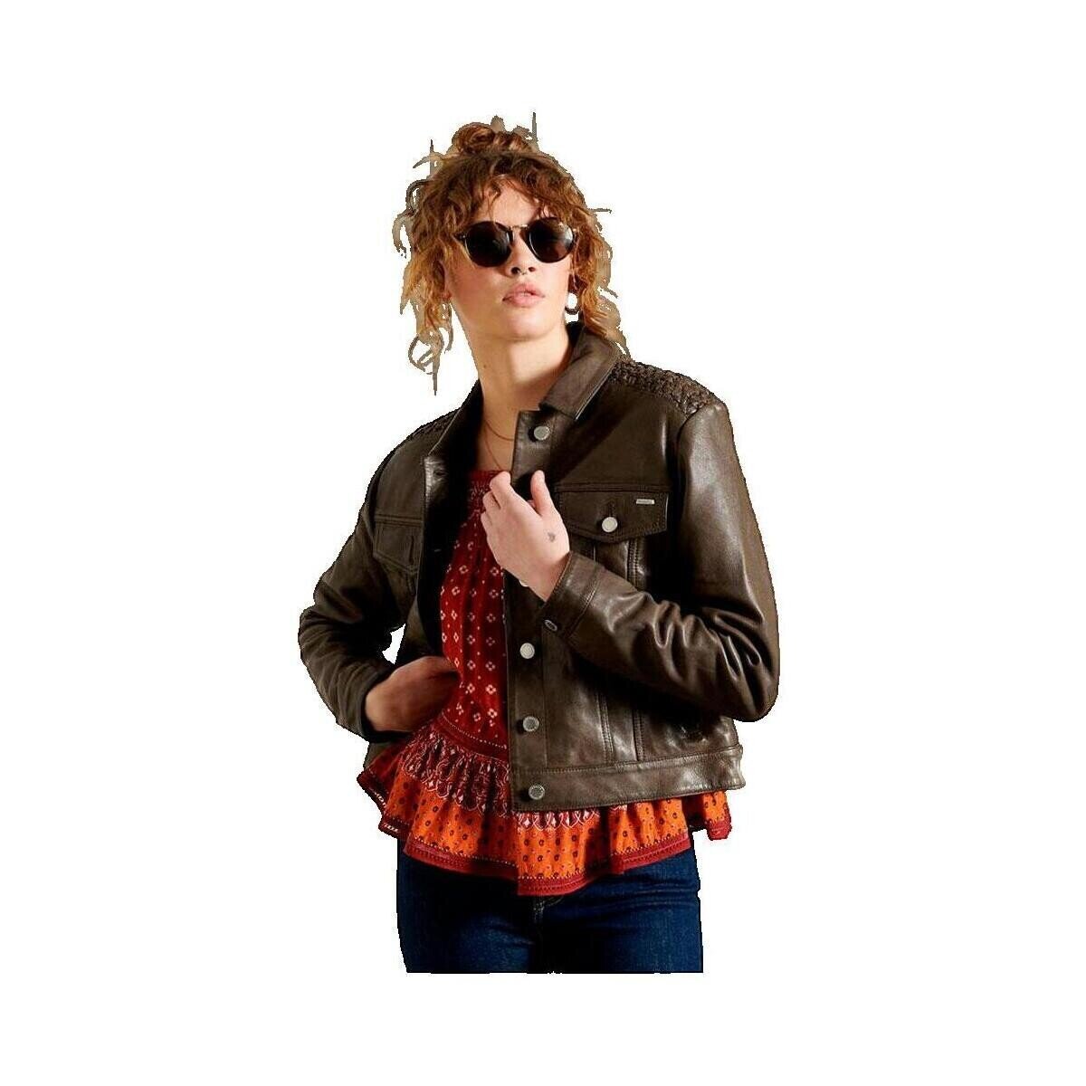 Superdry Îmbracaminte Veste en cuir Stateside pour Femme