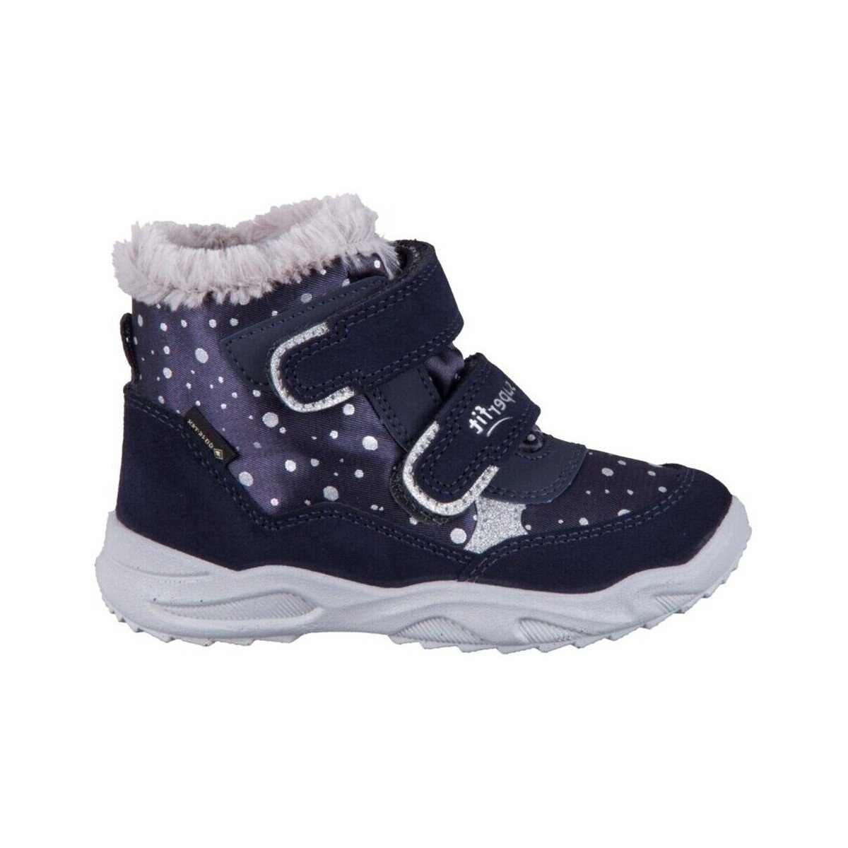 Superfit Pantofi Glacier Blau Textil Velour