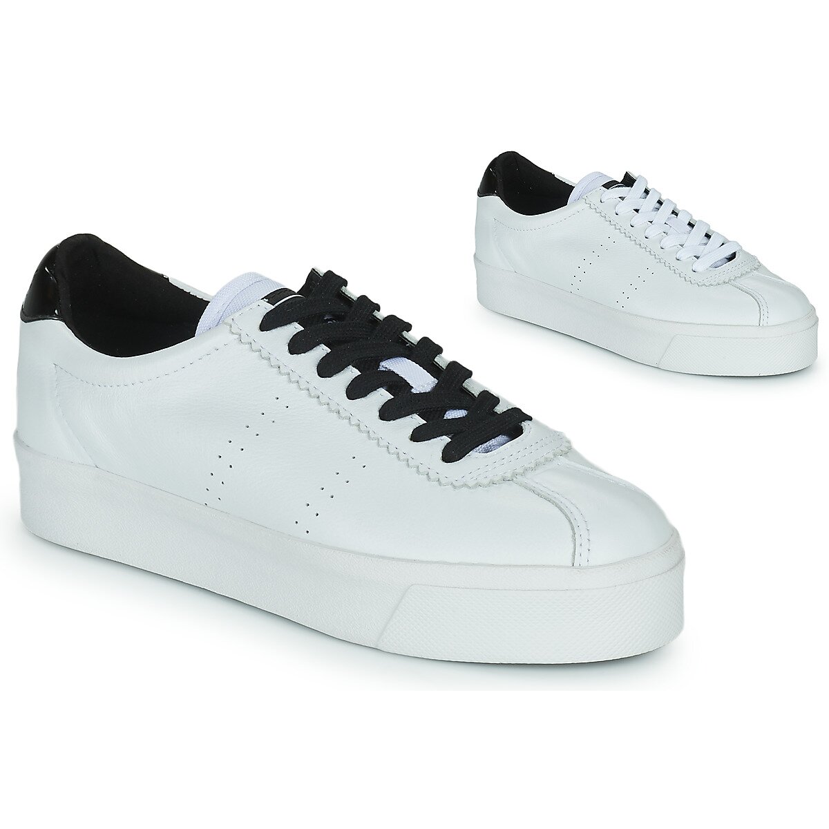 Superga Pantofi WHITE BLACK