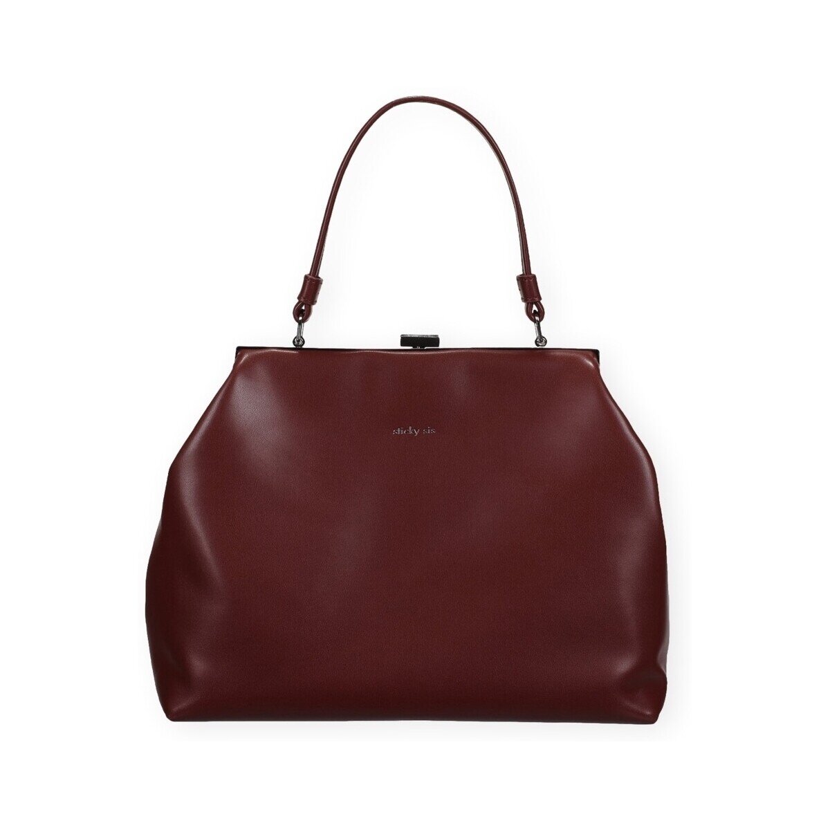 The Sticky Sis Club Genti Clasp Bag - Fig