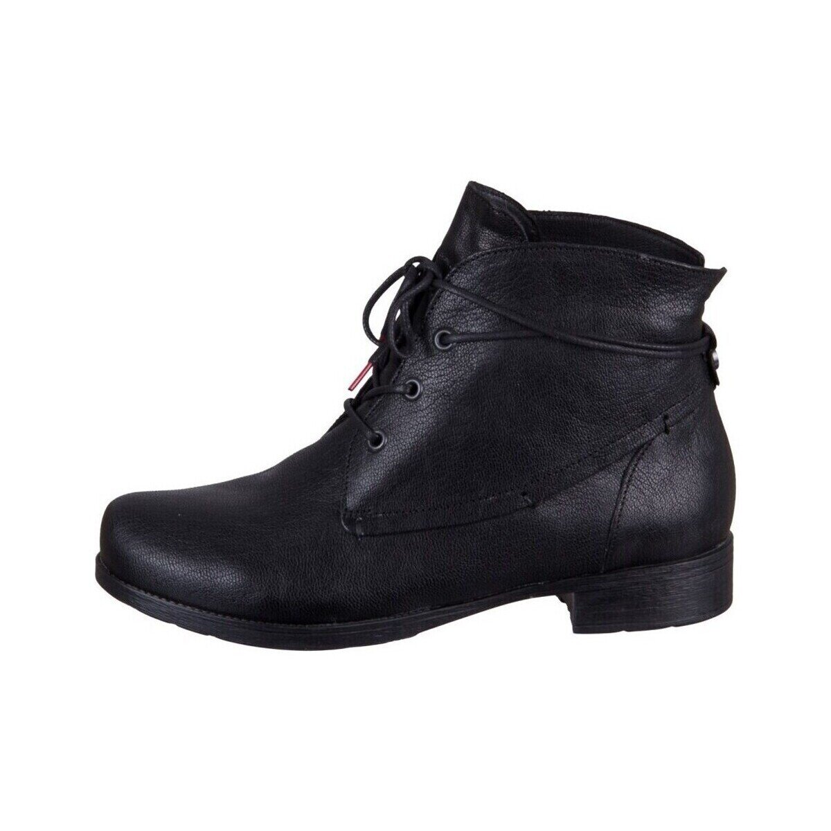 Think Pantofi Denk Schwarz Goat Lammfell