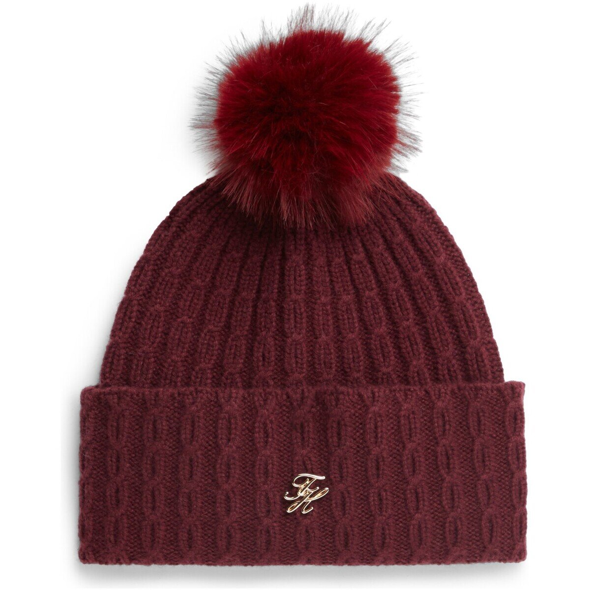 Tommy Hilfiger Accesorii textile Th Script Cable Pom Beanie