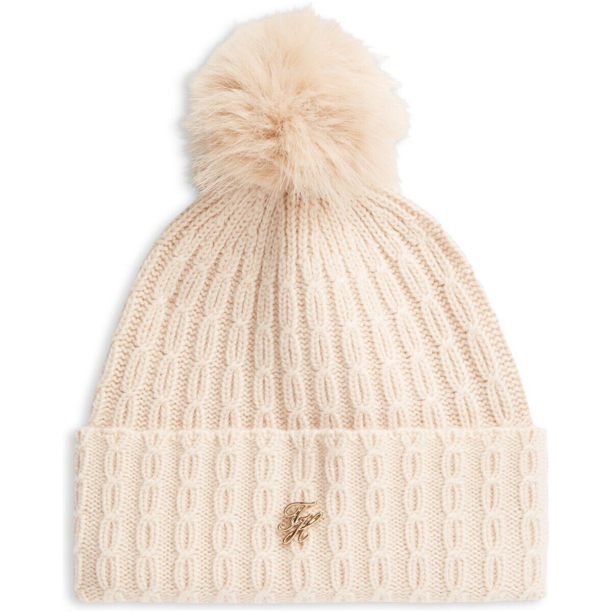 Tommy Hilfiger Accesorii textile Th Script Cable Pom Beanie