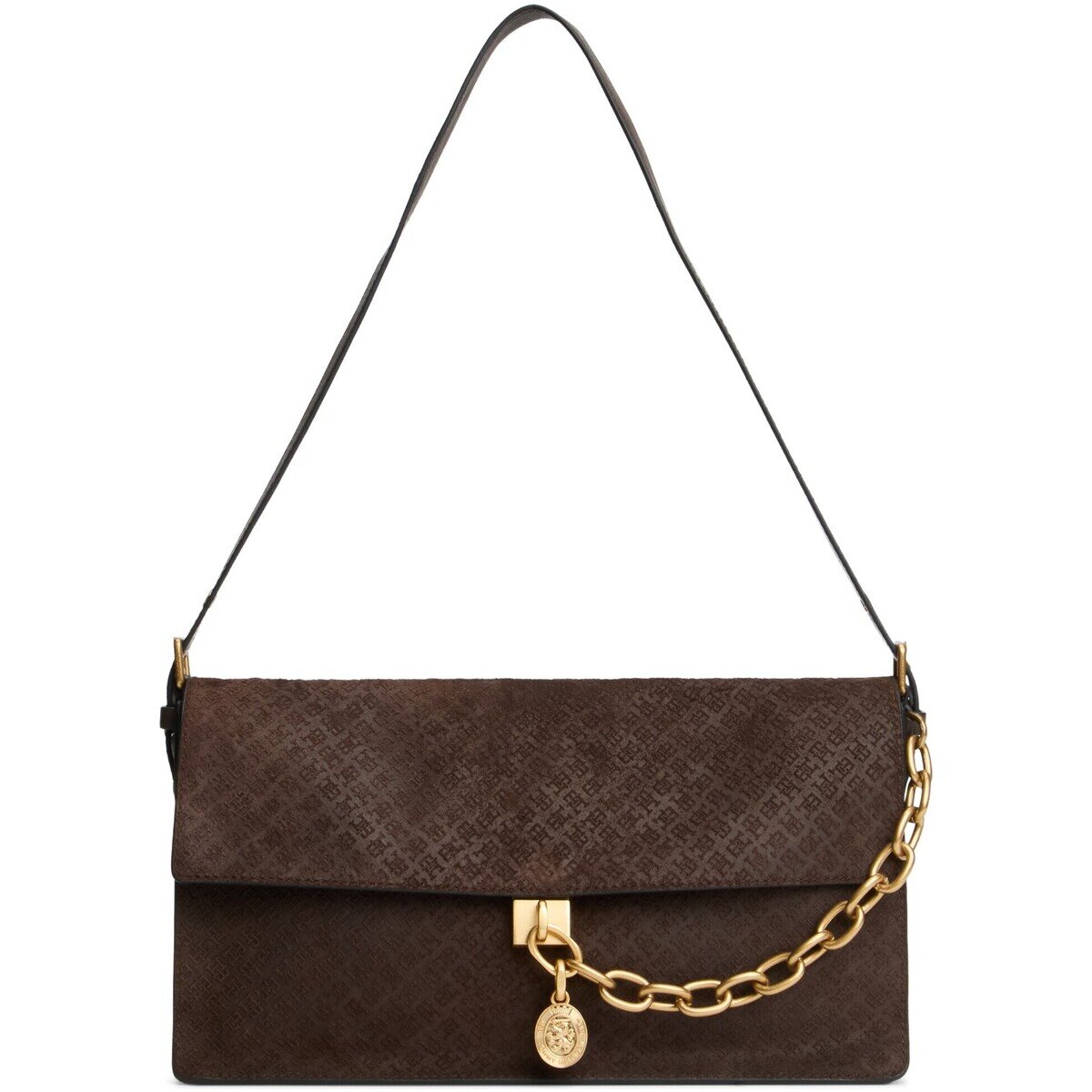 Tommy Hilfiger Genti Crest Leather Shoul Bag Sue Mono