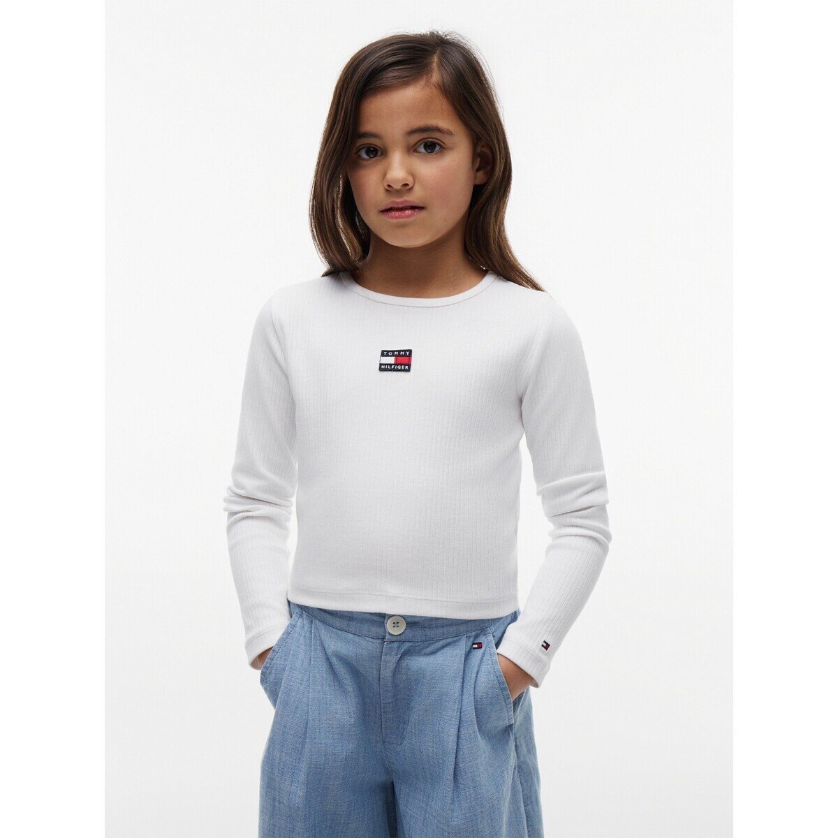 Tommy Hilfiger Îmbracaminte Heritage Flag Rib Knit Tee Ls