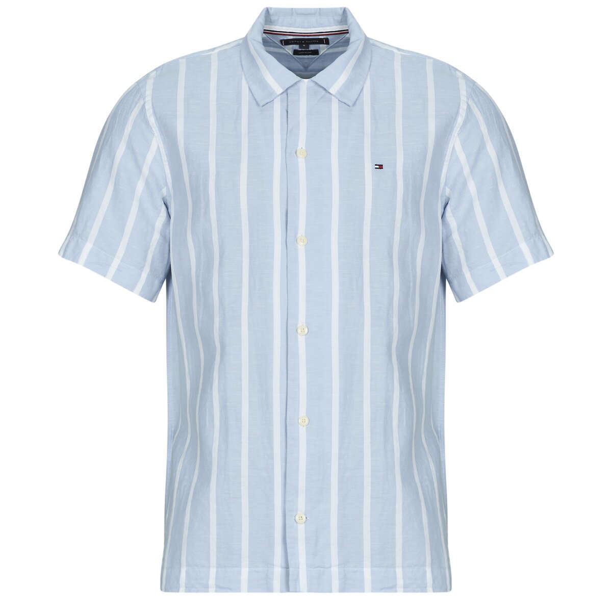 Tommy Hilfiger Îmbracaminte LINEN BLEND STRIPED SS RF SHIRT