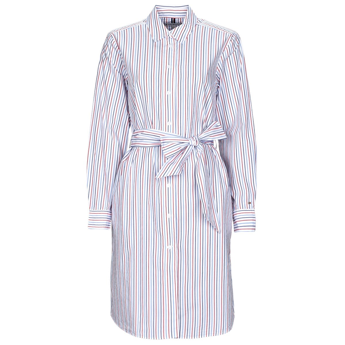 Tommy Hilfiger Îmbracaminte ORG CO GBL STP KNEE SHIRT DRESS