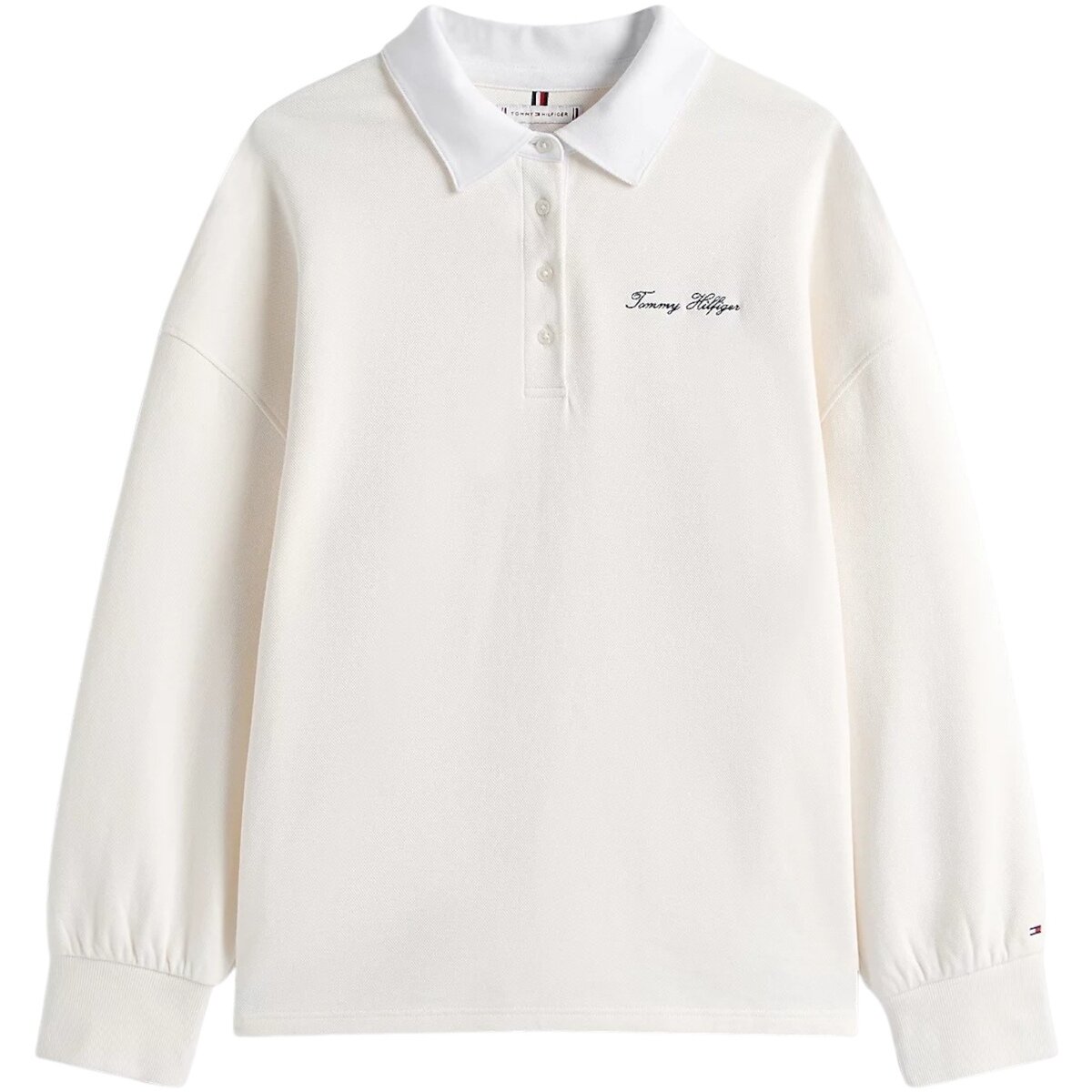 Tommy Hilfiger Îmbracaminte SCRIPT PIQUE RUGBY S WW0WW45779
