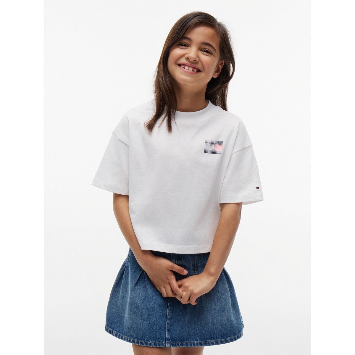 Tommy Hilfiger Îmbracaminte Tommy Rhinestone Tee Ss