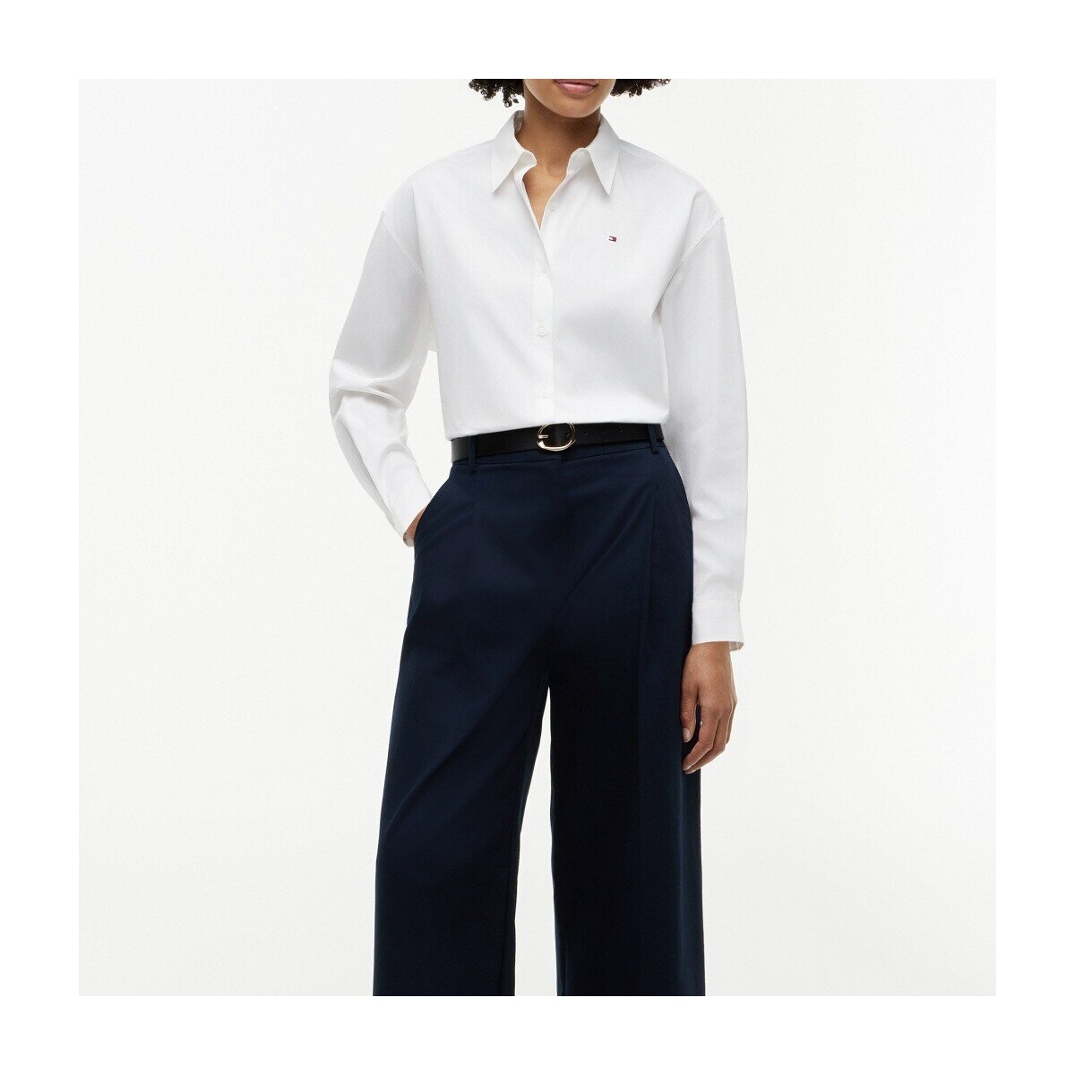 Tommy Hilfiger Îmbracaminte Ww0ww49940 Summer Poplin Boxy Shirt