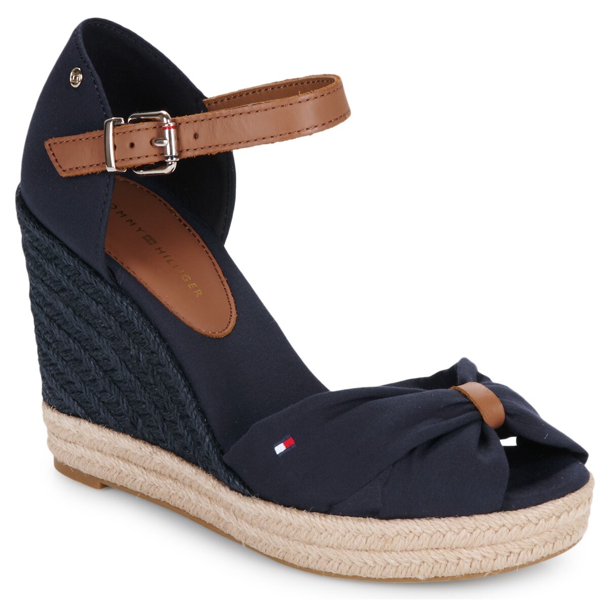 Tommy Hilfiger Pantofi BASIC OPEN TOE HIGH WEDGE