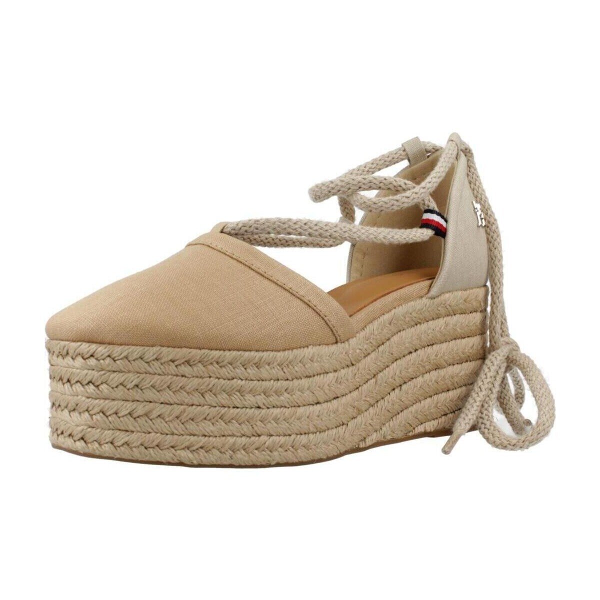 Tommy Hilfiger Pantofi Closed Toe Linen Flatfor
