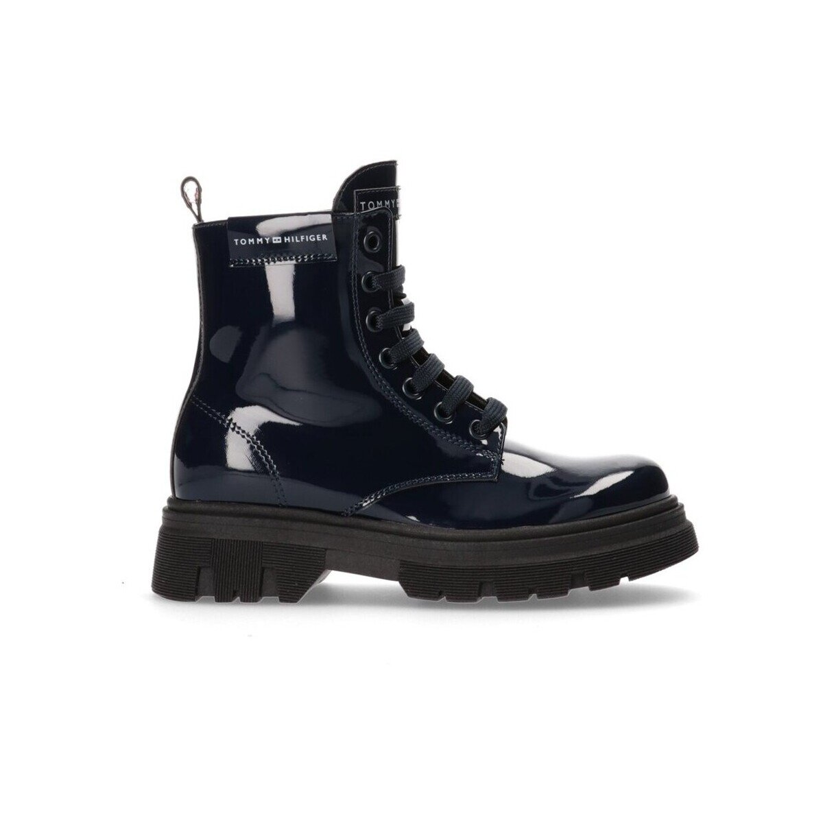 Tommy Hilfiger Pantofi Lace Up Bootie Blue