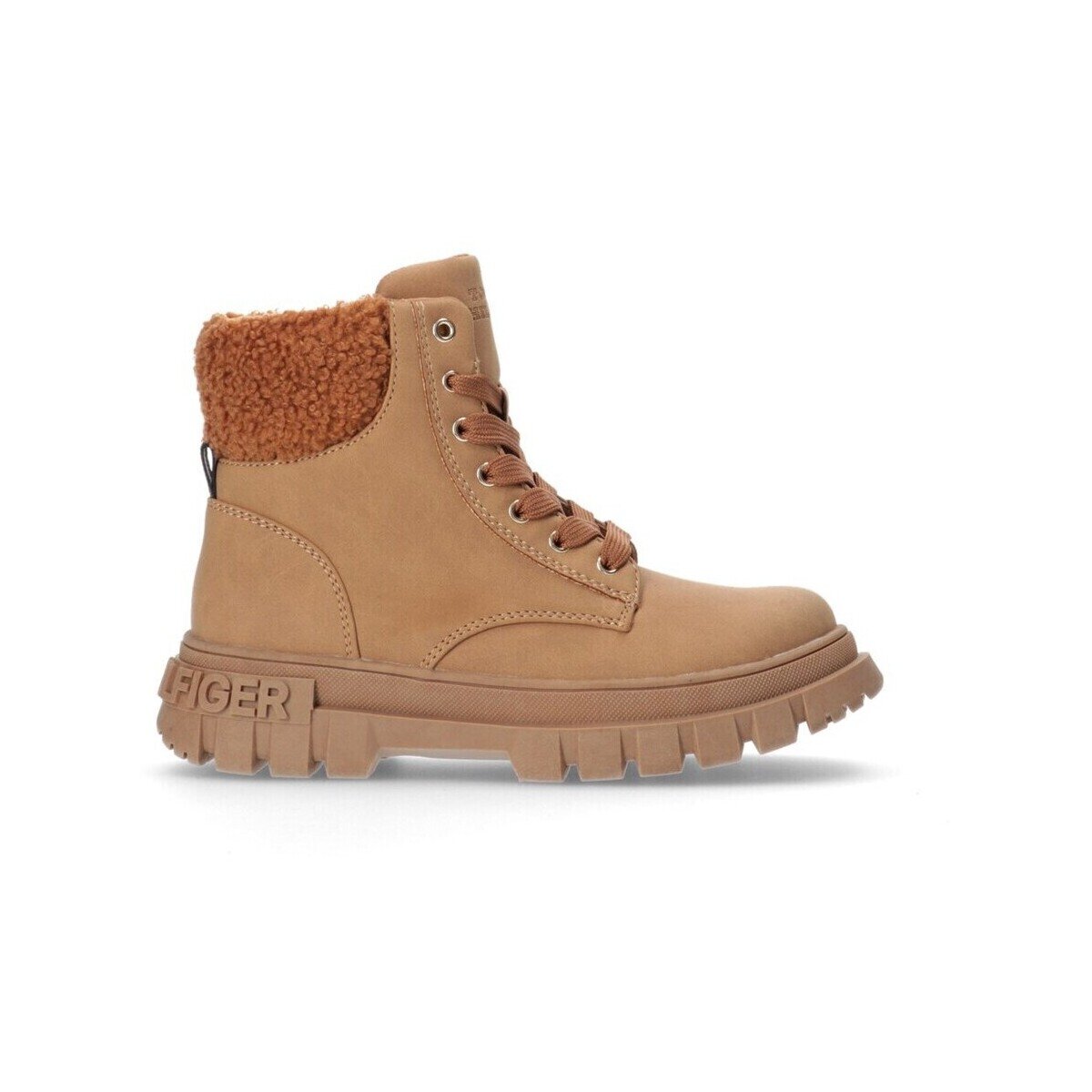 Tommy Hilfiger Pantofi Lace-up Bootie Cognac