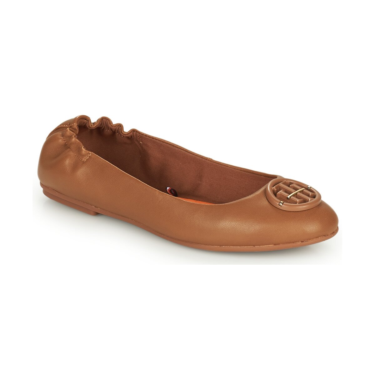 Tommy Hilfiger Pantofi TH HARDWARE LEATHER BALLERINA