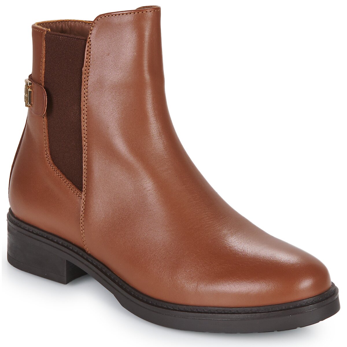 Tommy Hilfiger Pantofi TH LEATHER FLAT BOOT