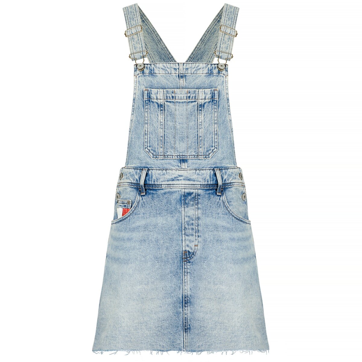 Tommy Jeans Îmbracaminte DENIM DUNGAREE DRESS RWB