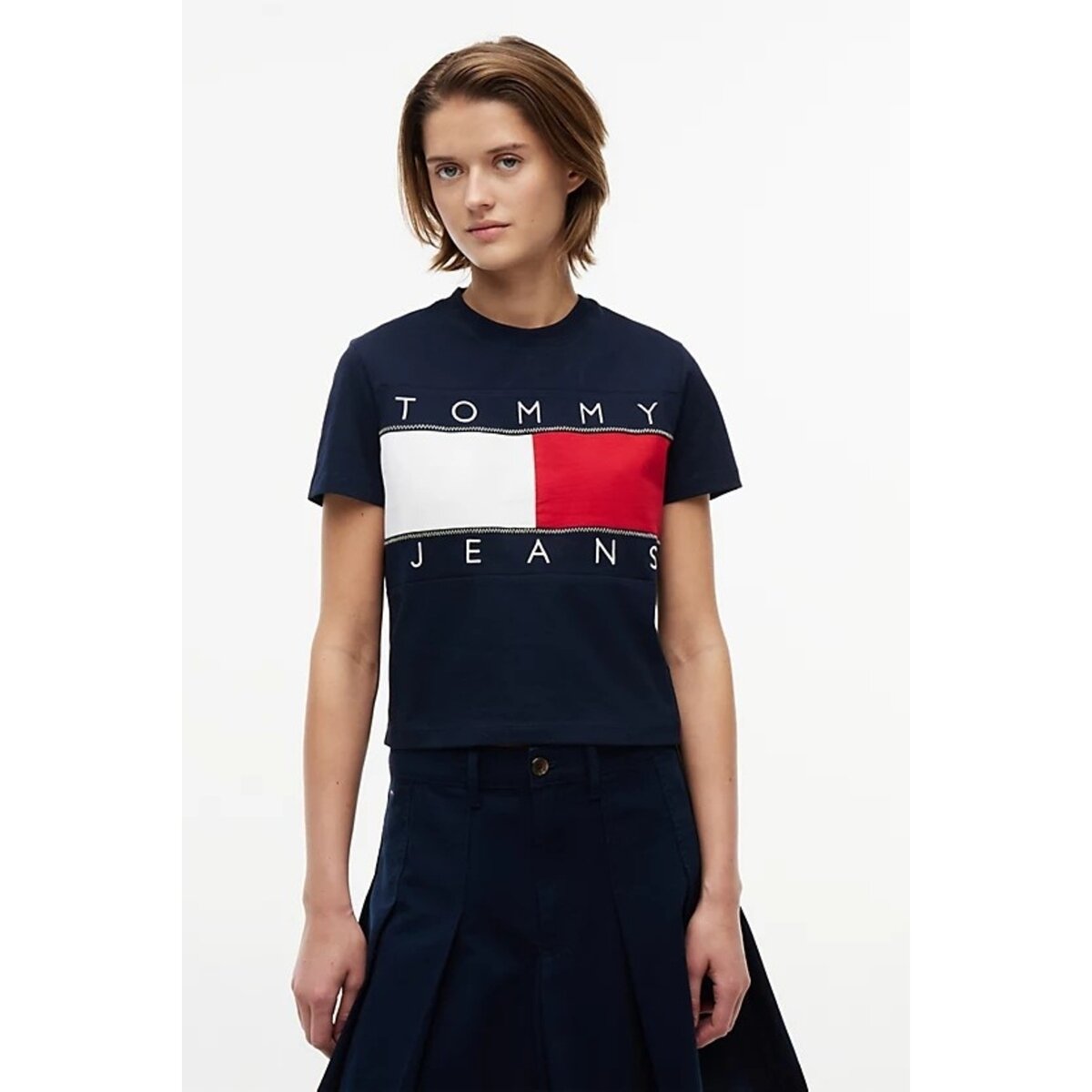 Tommy Jeans Îmbracaminte Dw0dw22818 Reg Flag Ss