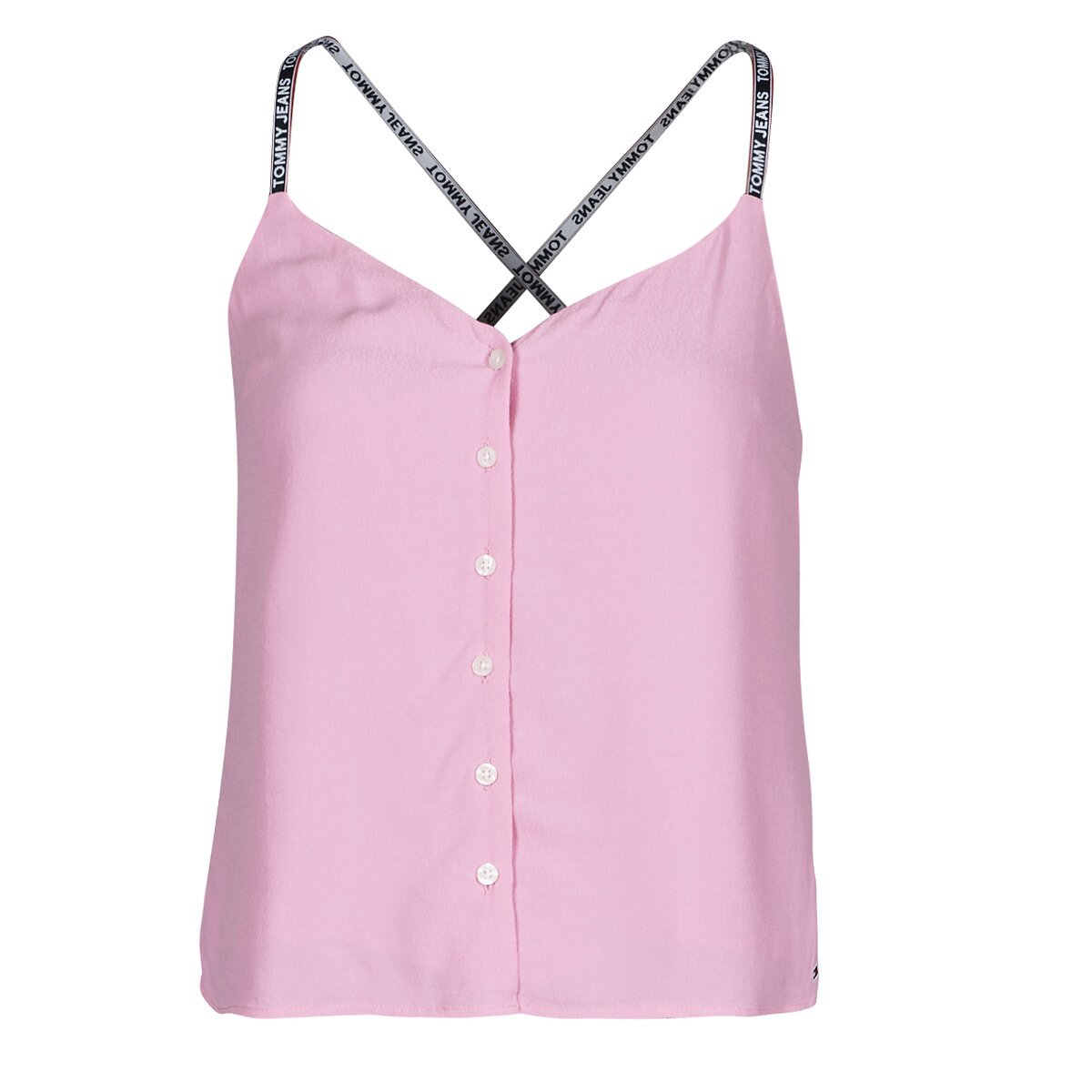 Tommy Jeans Îmbracaminte TJW CAMI TOP BUTTON THRU