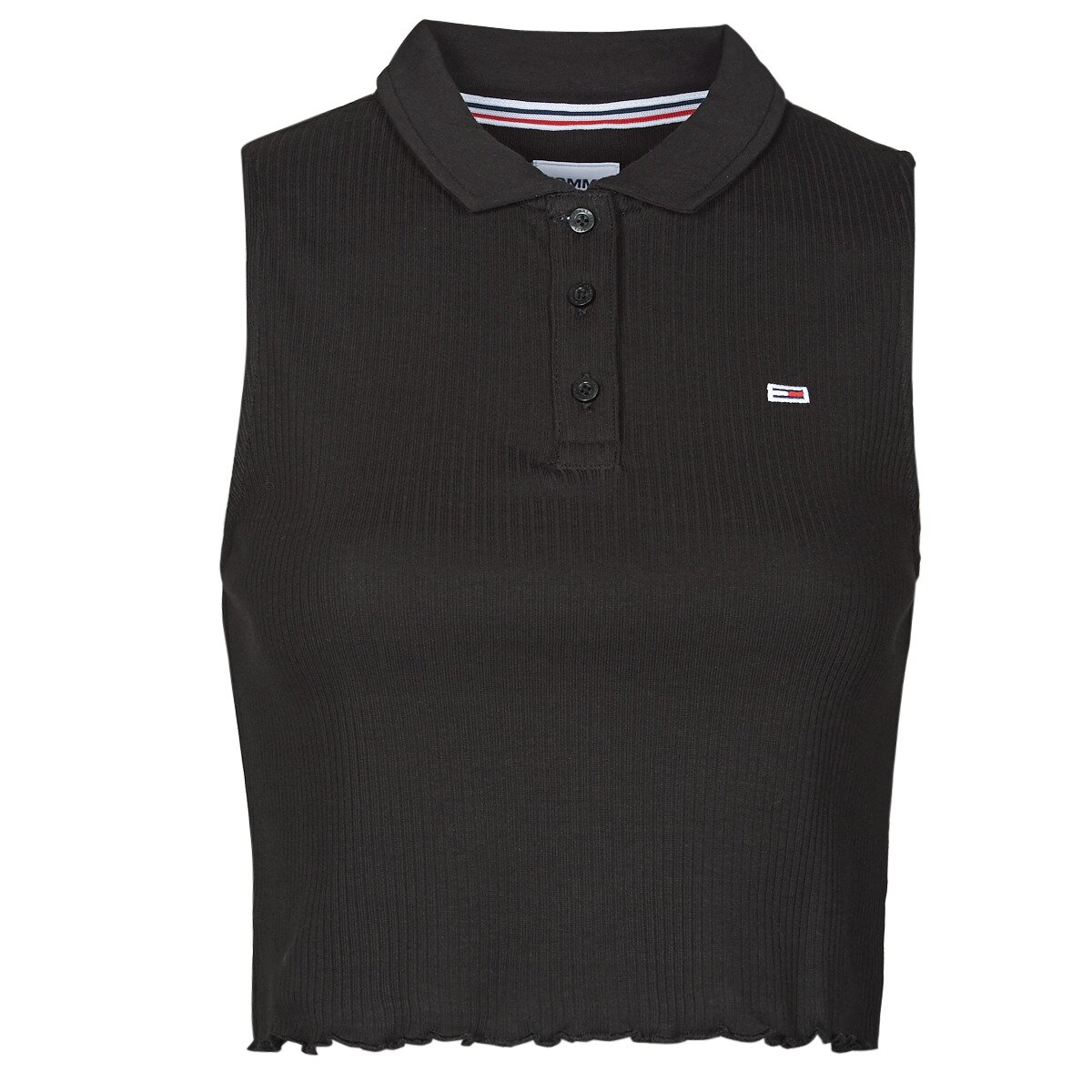 Tommy Jeans Îmbracaminte TJW CROP SLEEVELESS RIB POLO