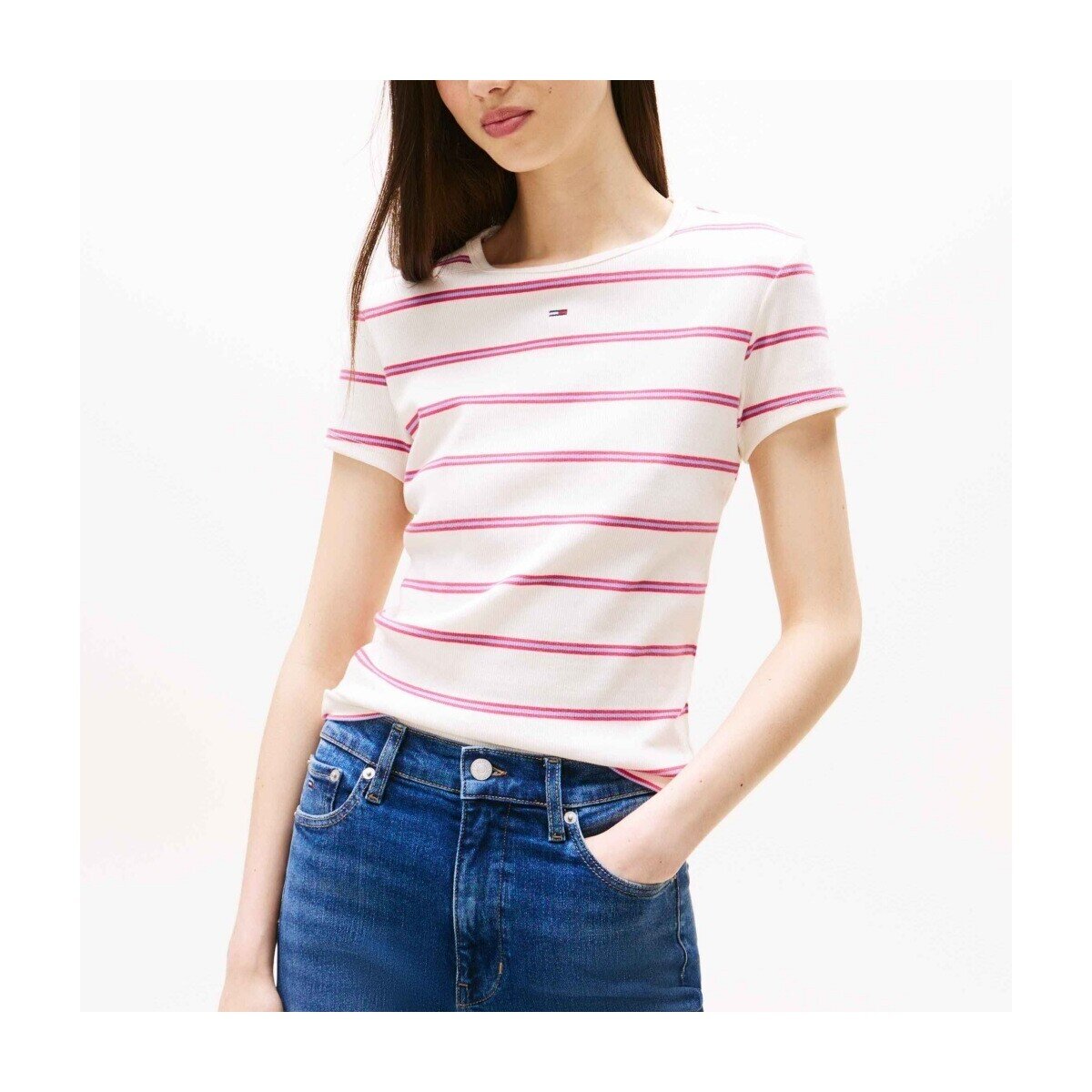 Tommy Jeans Îmbracaminte Tjw Slim Essential Rib S