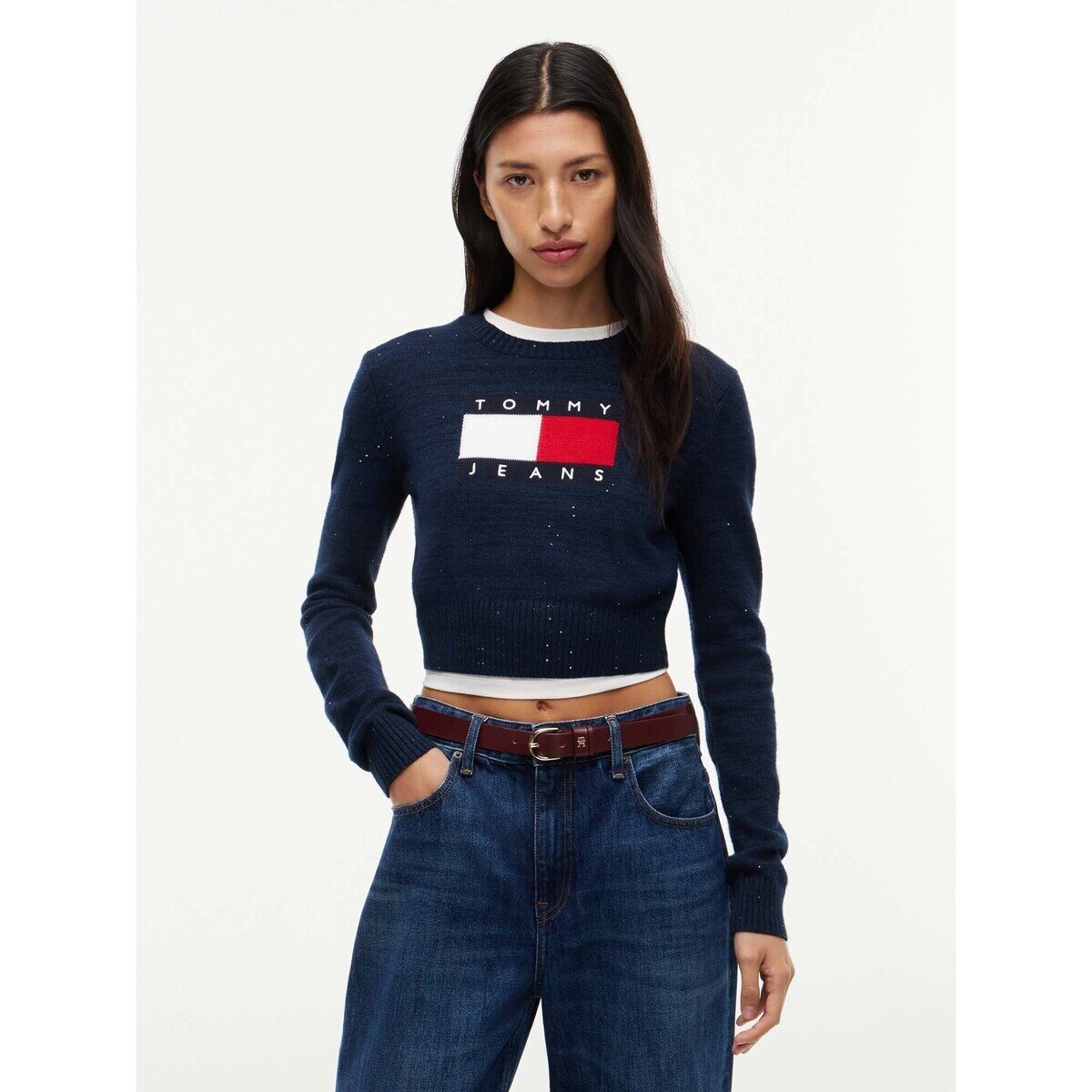 Tommy Jeans Îmbracaminte Tjw Sparkle Flag Swe
