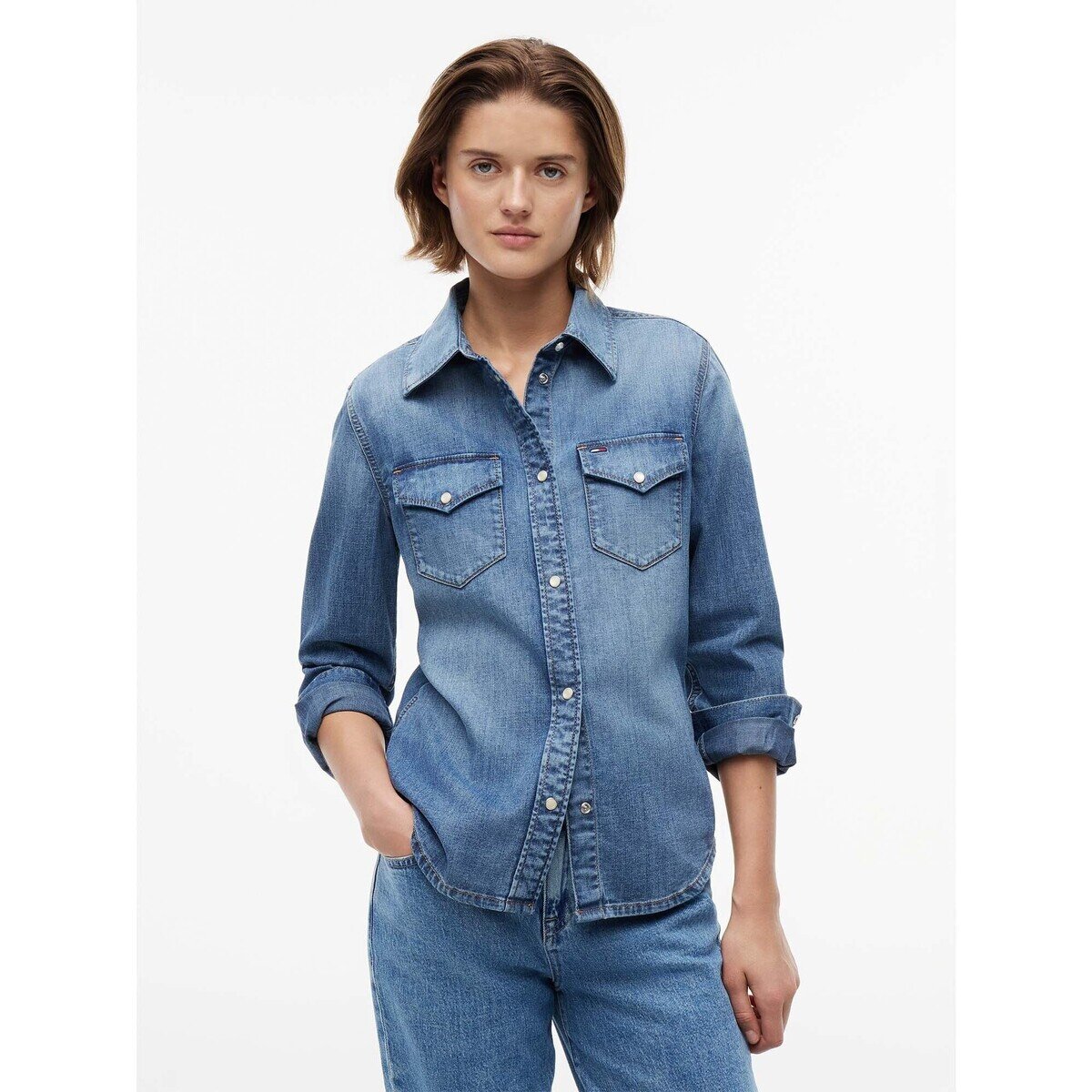 Tommy Jeans Îmbracaminte Wmn Regular Shirt Ex