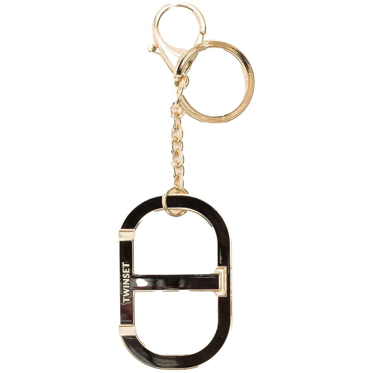 Twinset Accesorii textile Portachiavi In Metallo Con Oval T E Moschettone
