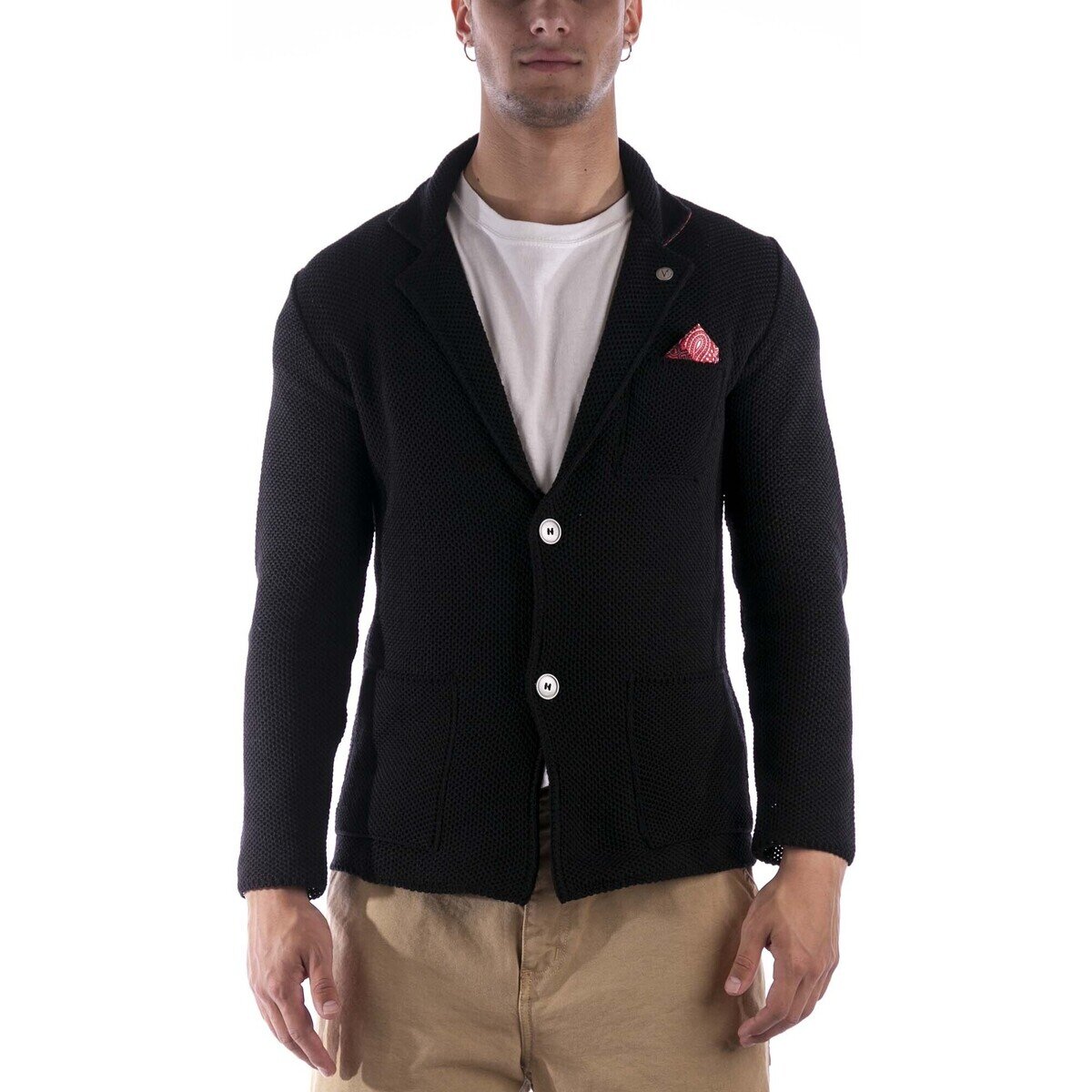 V2brand Îmbracaminte Giacca Uomo Pochette Occhio Di Pernice