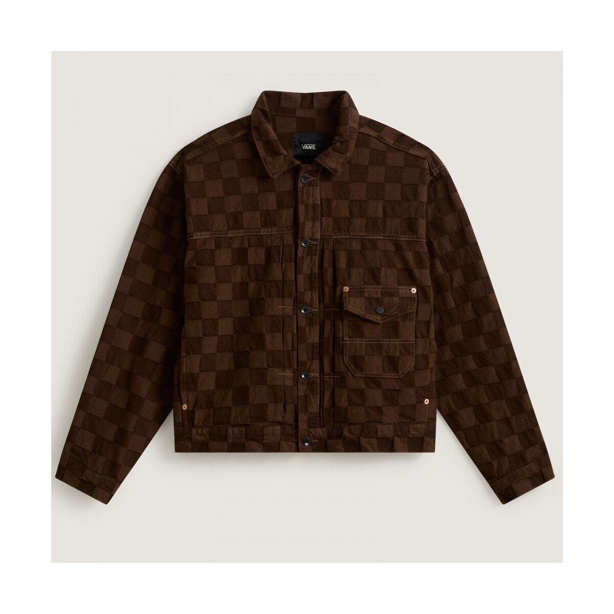 Vans Îmbracaminte Check-5 checkerboardnim trucker jacket