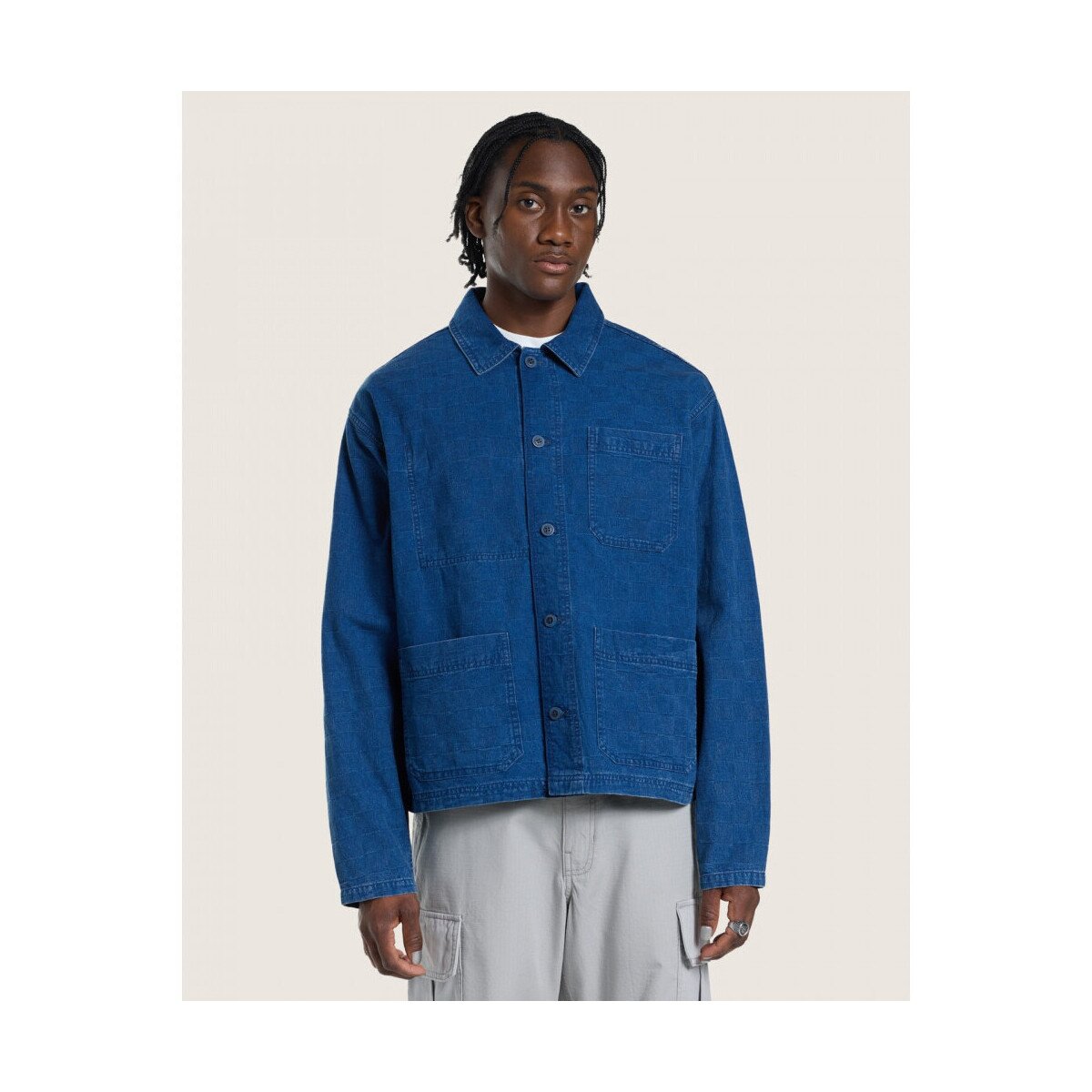 Vans Îmbracaminte Indigo checkerboard work shacket