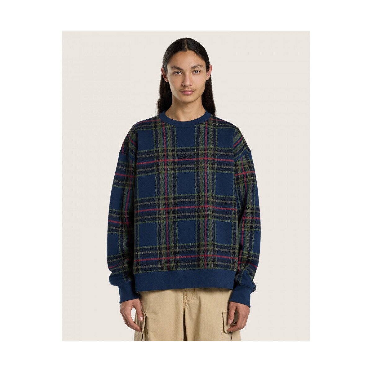 Vans Îmbracaminte Printed plaid crewneck