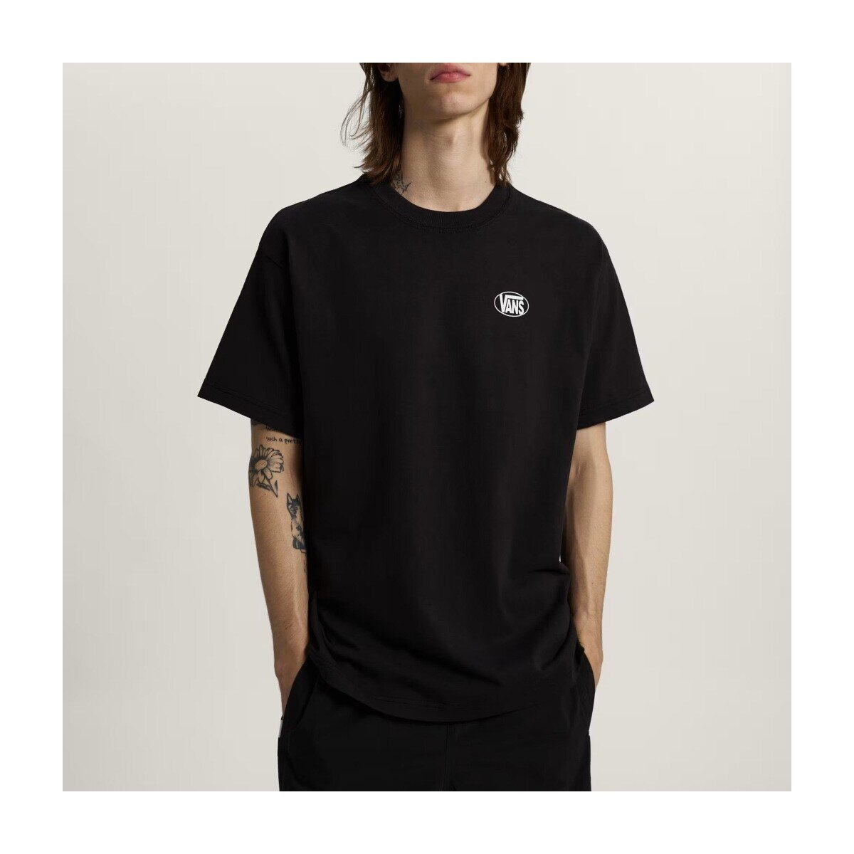 Vans Îmbracaminte Vn0010feblk1 Oval Logo Loose Ss Tee