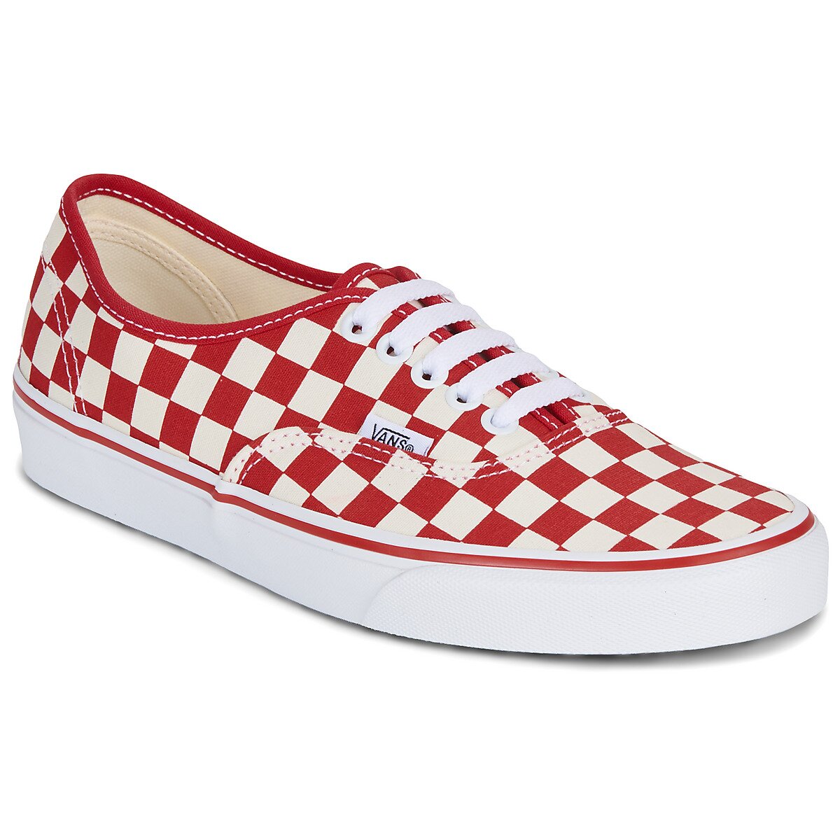 Vans Pantofi Authentic R30 - PRIMARY CHECK RACING RED/WHITE